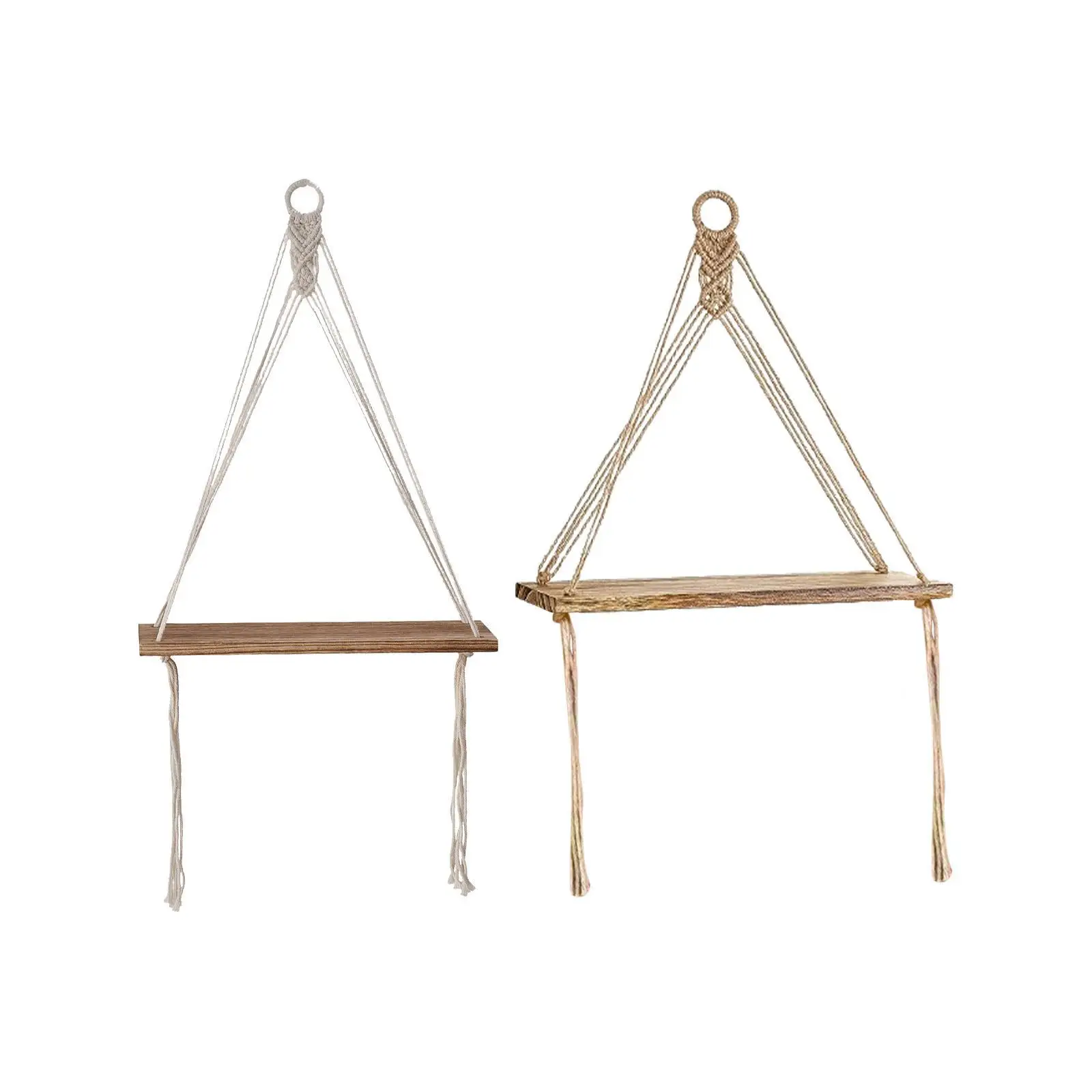 Настенная полка в стиле бохо макраме украшение на стену деревенская ручная