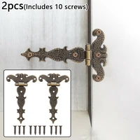 2pcs retro bronze zinc alloy hinge for windows cabinet cupboard wardrobe doors wooden boxes jewelry case hinges 11369mm
