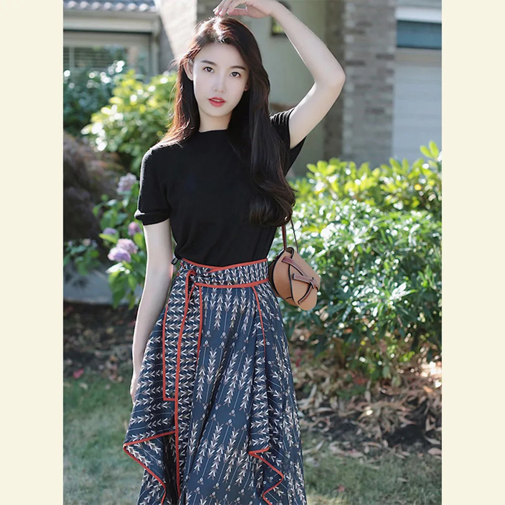 

Новинка 2022, шикарное темпераментное платье в гонконгском ретро-стиле для фанатов богини, высококачественное дизайнерское Цветочное платье...