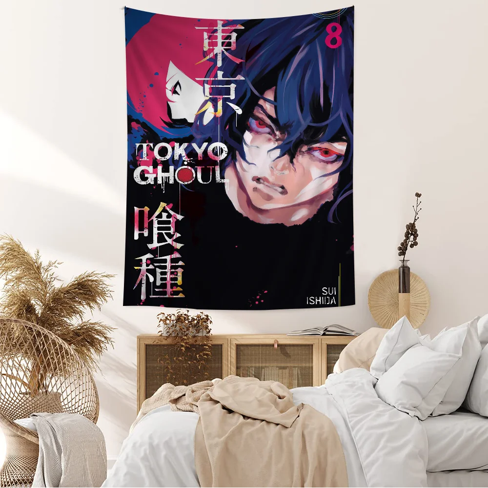 Аниме T-Tokyo G-Ghoul Гобелен Подвесной Таро Хиппи Настенные Коврики Общежитие