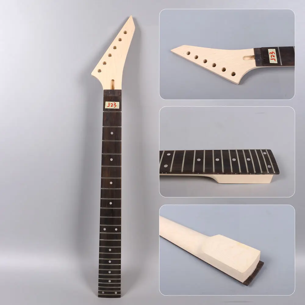 

Yinfente левосторонняя электрическая гитара, 24 лада, 24,75 дюйма, Кленовая деревянная подставка, болт