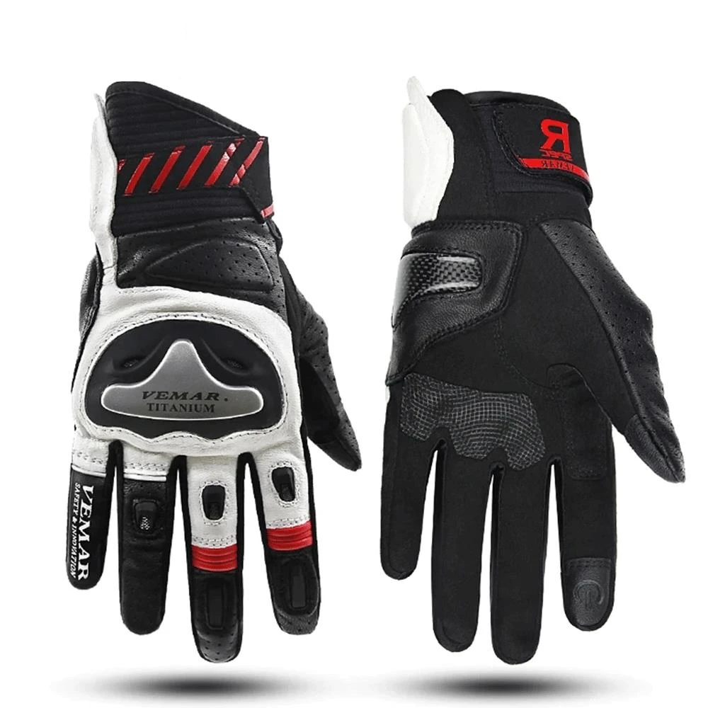 Мотоциклетные Перчатки в стиле ретро для мотоциклистов мужские кожаные