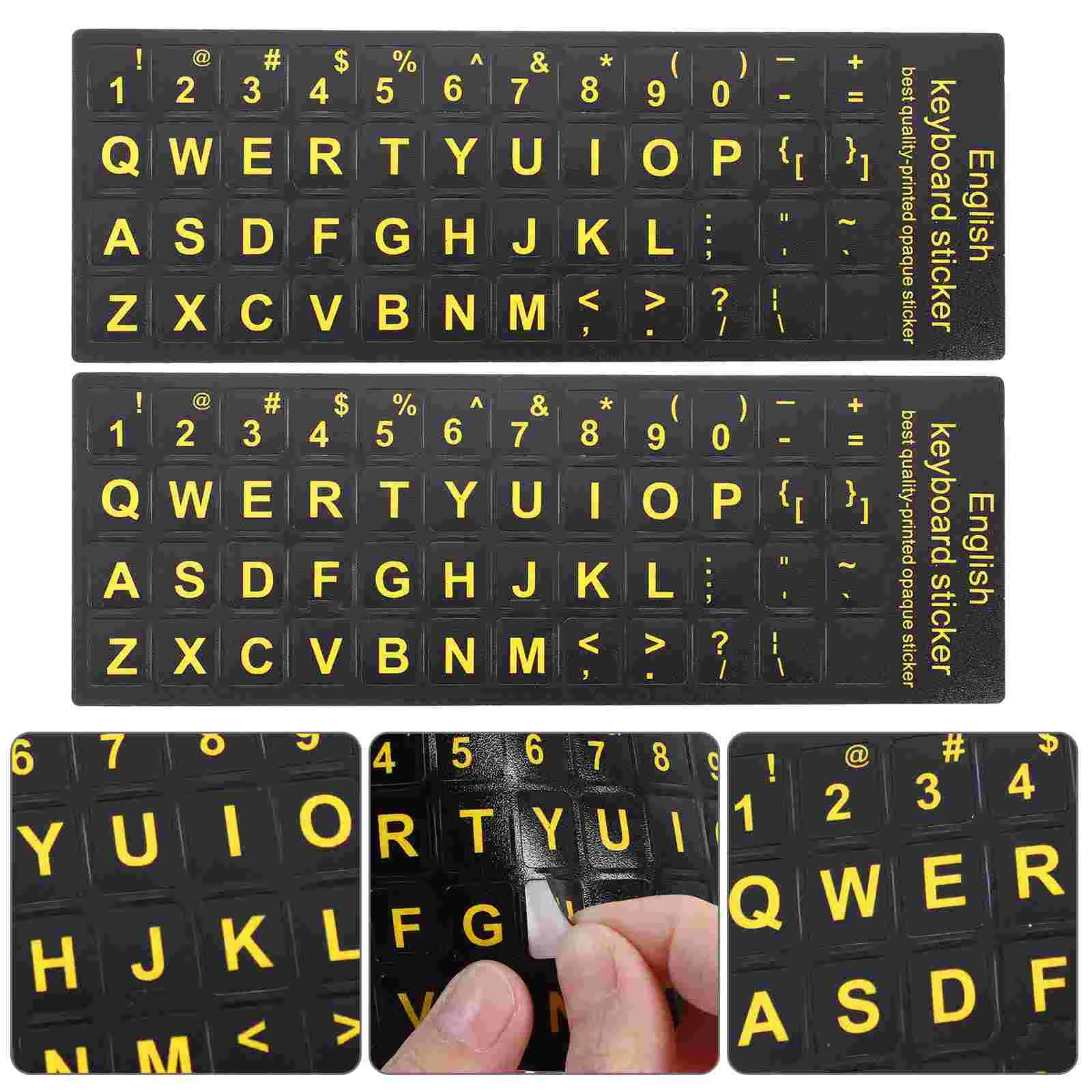 

Keyboard Sticker Laptop Stickers Letter Cover Mechanical Dark Theglow Computer Labelskin Decal Key Keycap English Decals Pc