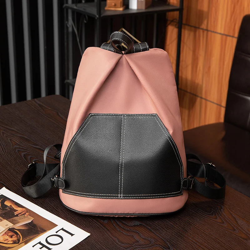 

2024 NEW Casual Women Backpack Anti-theft School s for Teenager Girls Travel Vintage Nylon Solid Shoulder Bags