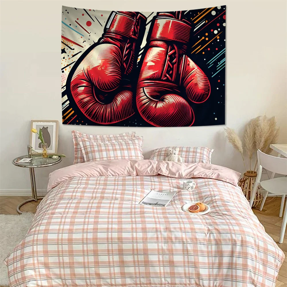 Боксерские боксерские перчатки HD подвесной богемный гобелен индийский Будда