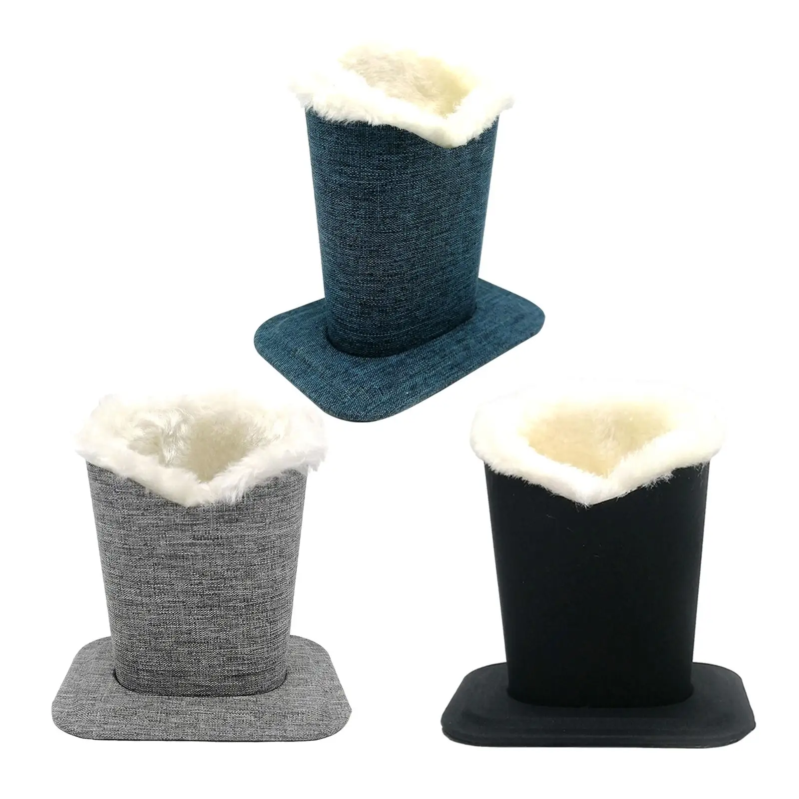 

linen Cloth Plush Lined Eyeglasses Holder Stand Soft Storage Protective Glasses Case for easy Access