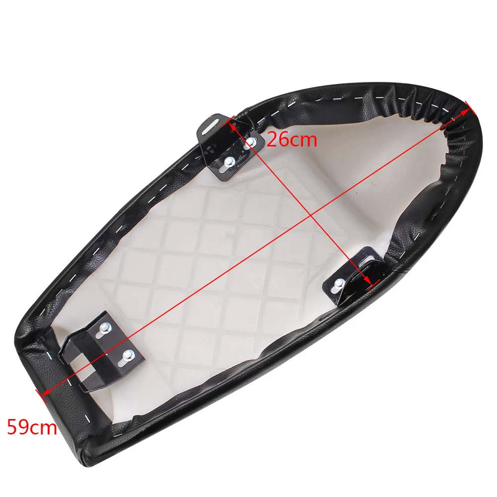 Black Cafe Racer Motorcycle Seat For Suzuki Yamaha Honda CG125 CB350 CB400 CB500 Retro Vintage Hump Saddle Custom Chopper |