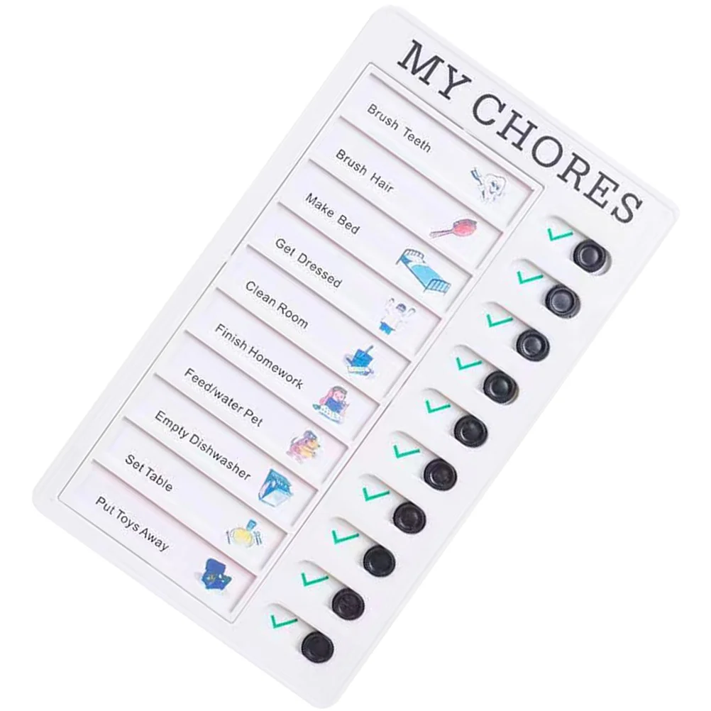 

Chore Chart for Kids Chore Board Portable Chores Chart Kids Planning Reminder Chart