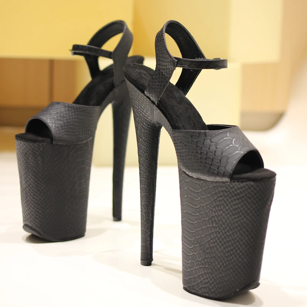 9 Inch Heel Platform Exotic Pole Dancing Ankle Strap Sandals Size36-40