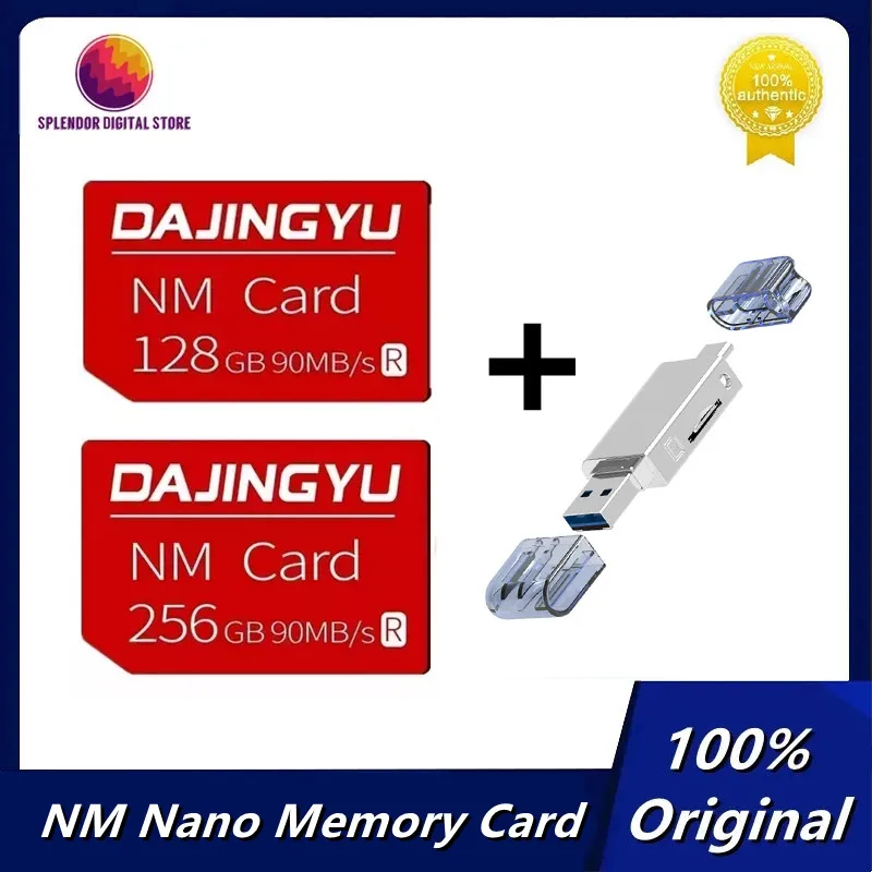 

Original NM card 128G 256GB Nano Memory Card for Huawei Mate40 Mate30 X Pro P30 P40 Pro series Nova5 6 MatePad 90MB/s