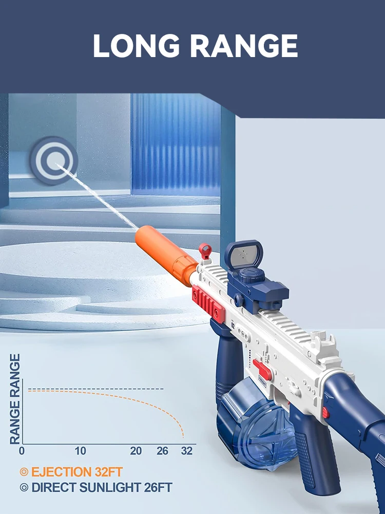 Водяной пистолет M416 электрический игрушка для стрельбы полностью