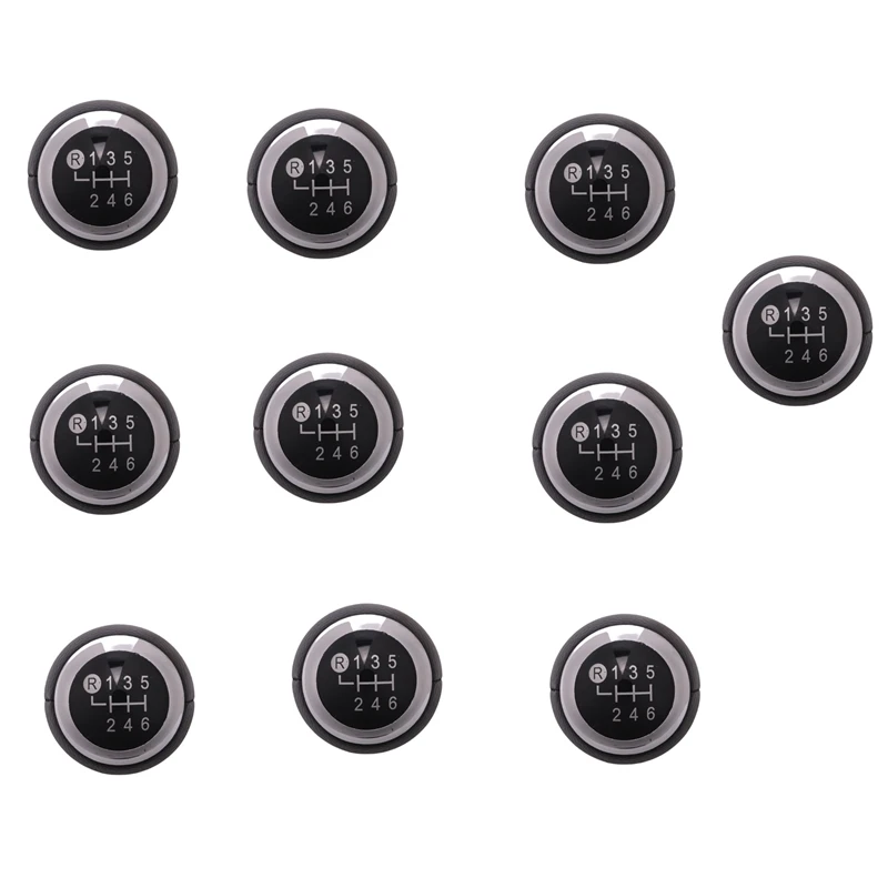 10X Автомобильная 6-скоростная ручка переключения передач из АБС-пластика Mt для