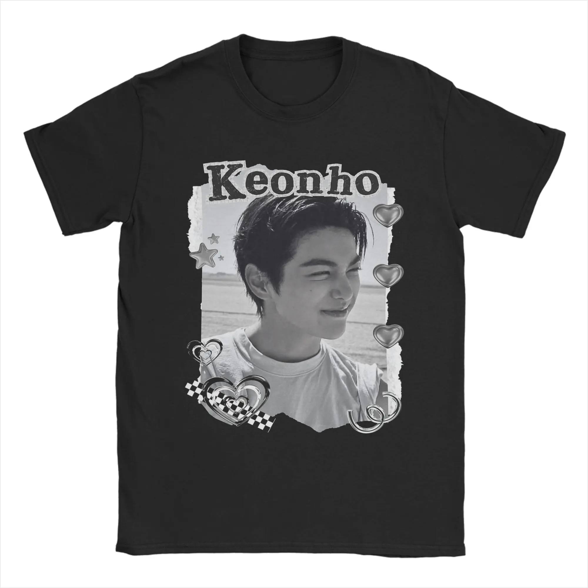Фото Мужская футболка C-Cortis Keonho Kpop Boy Group, классная футболка с коротким рукавом и круглым вырезом, 100% хлопок, одежда больших размеров №3