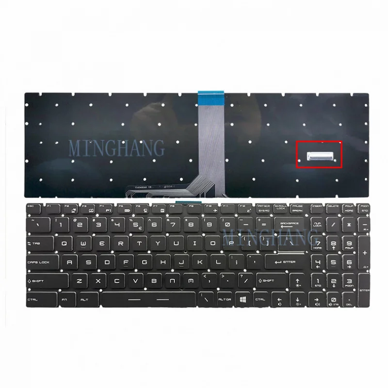 Фото Новая клавиатура для MSI Alpha 17 A4DEK, Alpha 15 A3DDK, A3DCK, Bravo 17 A4DDK, MS-17EK (US-раскладка) №1