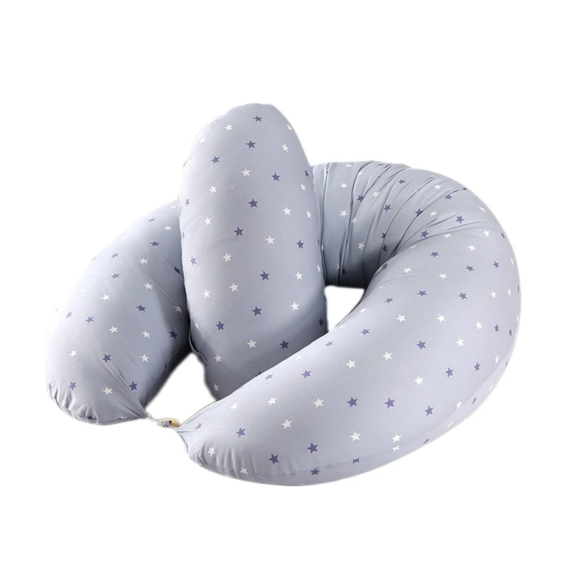 

HOT-Nursing And Pregnancy Pillow - Pregnant Woman Pillow Pillow For Maternity Breastfeeding Cotton Gray