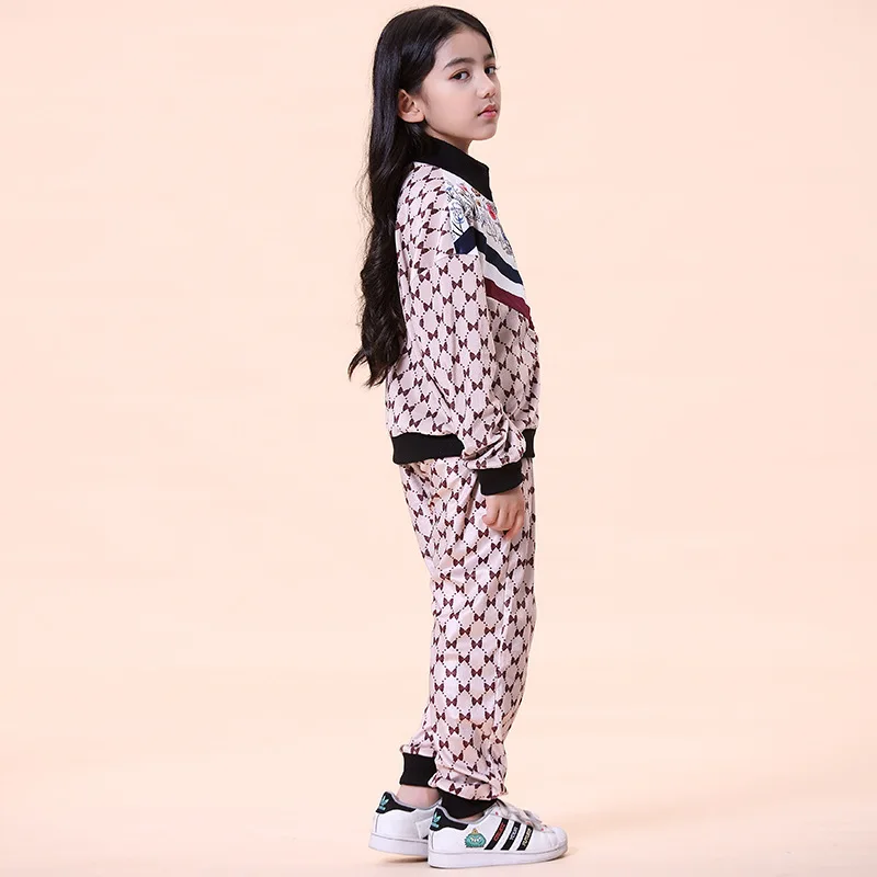 Спортивный костюм ZOETOP для девочек-подростков куртка на молнии с контрастным