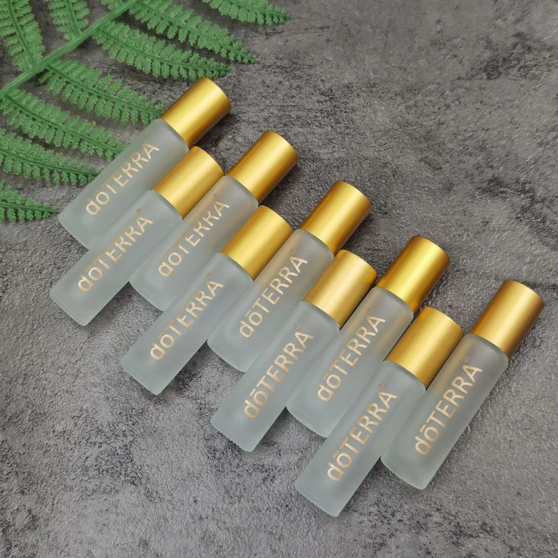 

50pcs/lot 5ML 10ML Empty Vials with Top Roller Ball Perfume Essential Oil Vials for DoTERRA Perfume Empty Bottle Roll-on Bottle