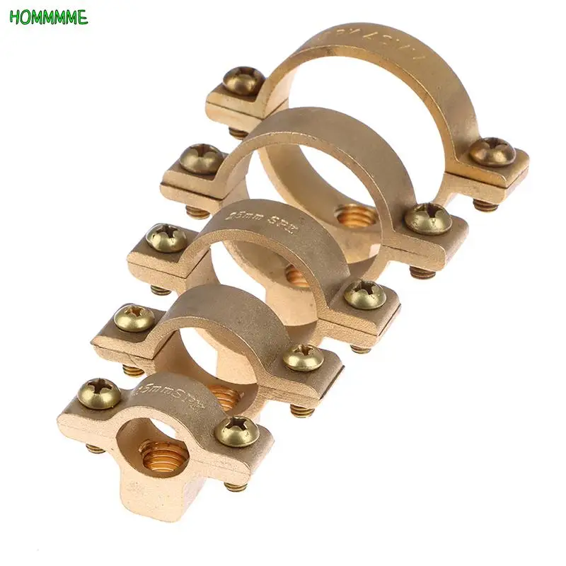 

M10 Fit 15mm 22mm 28mm 35mm 40mm OD Tube Brass Pipe Clamp Bracket Support Hanger Fixed Plumbing Water Wholesale