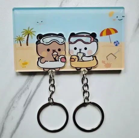 

Держатель для ключей Panda Bubu and Dudu FUYAOZHISHANG