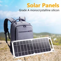 usb solar panel outdoor 6w 5v portable climbing camping travel solar charger generator power bank for mobile phone lights