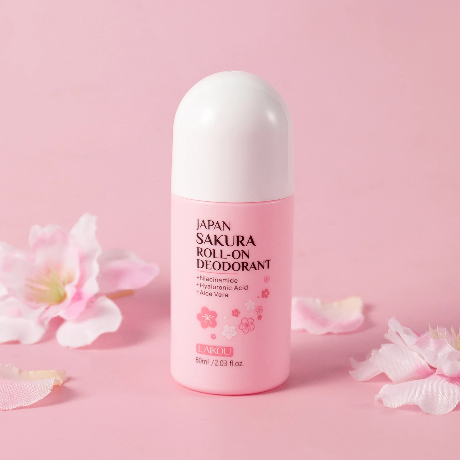 Фото Дезодорант-стик LAIKOU Sakura, длительного действия, для женщин, с ароматом свежих цветов, 60 мл, японская сакура. №1