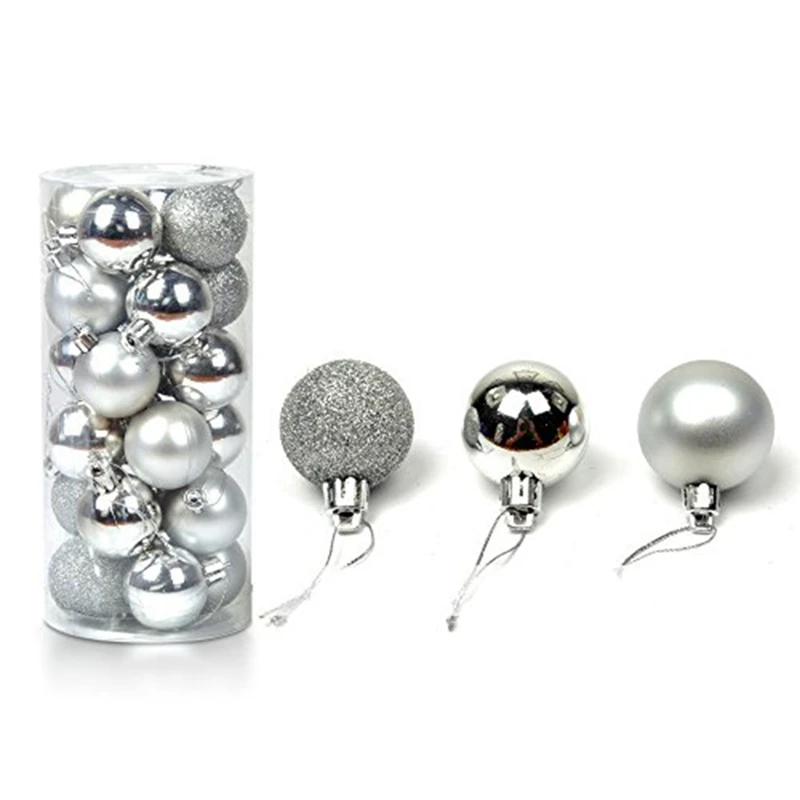 

Christmas Ornament Balls Shatterproof Ball Decor,Christmas Tree Ball Bauble Hanging Home Party Ornament Xmas Decor
