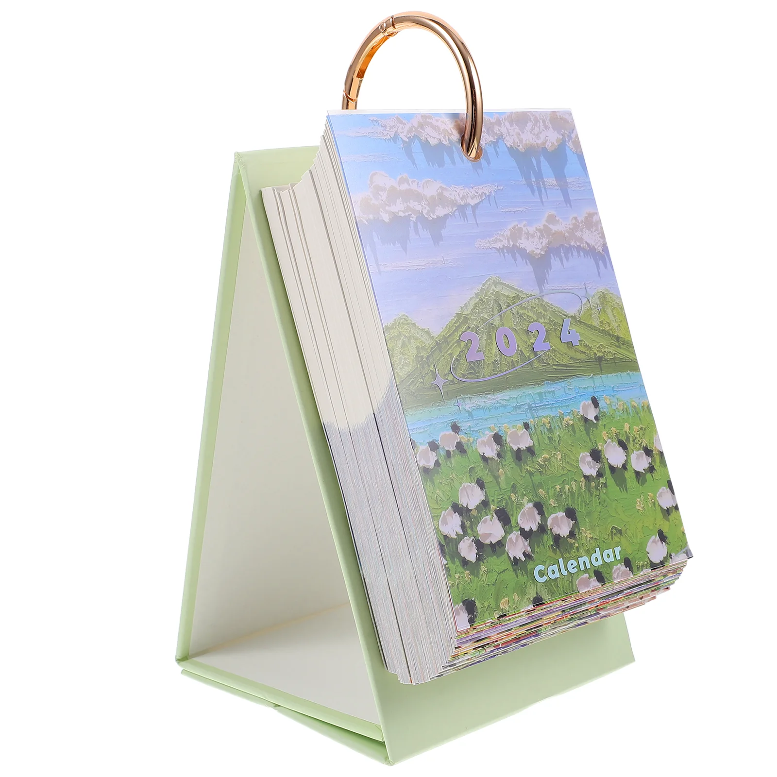 

Office Standing Desk Calendar Decorative Desktop Calendar Delicate Flipped Calendar