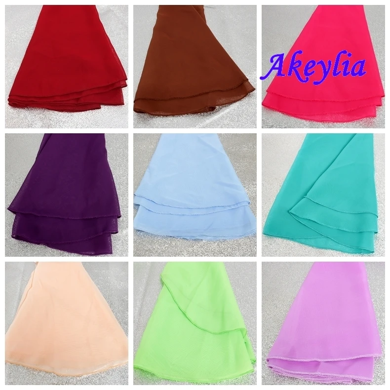 Женская темно-розовая шифоновая балетная юбка 18 цветов 60 см