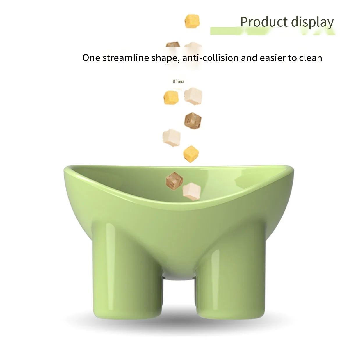 Товары для домашних животных Цвет макарон Миска ног слона Защита шеи Пластиковая