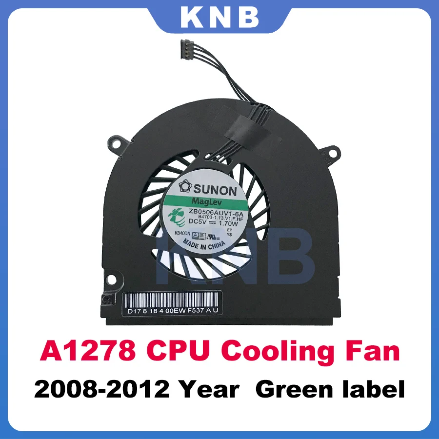 Original Laptop A1278 CPU Cooling Fan For MacBook Pro 13&quot A1342 Cooler 2008 2009 2010 2011 2012 Years | Компьютеры и офис