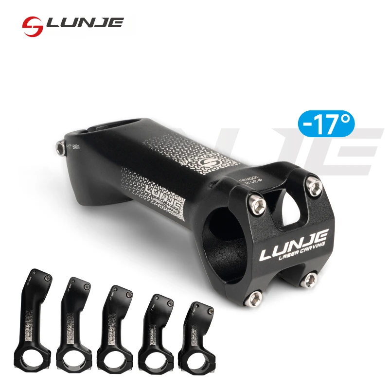 

LUNJE MTB Bicycle Handlebar Stem Aluminum Bicycle Stem Ultralight MTB Power Bike Table Mountain Road Bicycle Stems Accessories