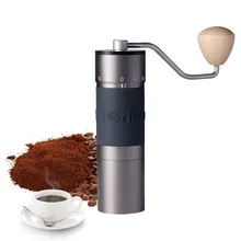 Kingrinder Manual Coffee Grinder Portable Coffee Mill Stainless Steel Titanium 48mm Burr High-end Grinding Core Espresso Machine