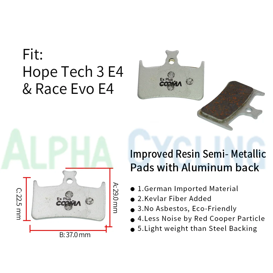 Улучшенные полимерные велосипедные тормозные колодки для SRAM Avid Shimano Magura Hayes Formula