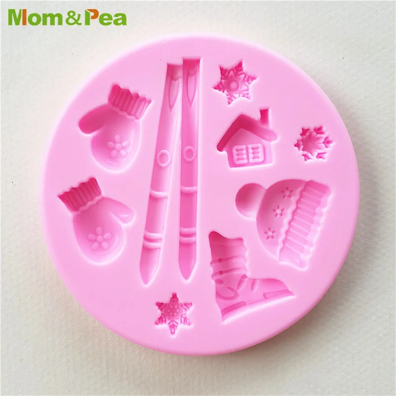 

MPA1201 Skating Related Shaped Silicone Press Mold Gum Paste Chocolate Ornamental Fondant Mould Cake Decoration Tools