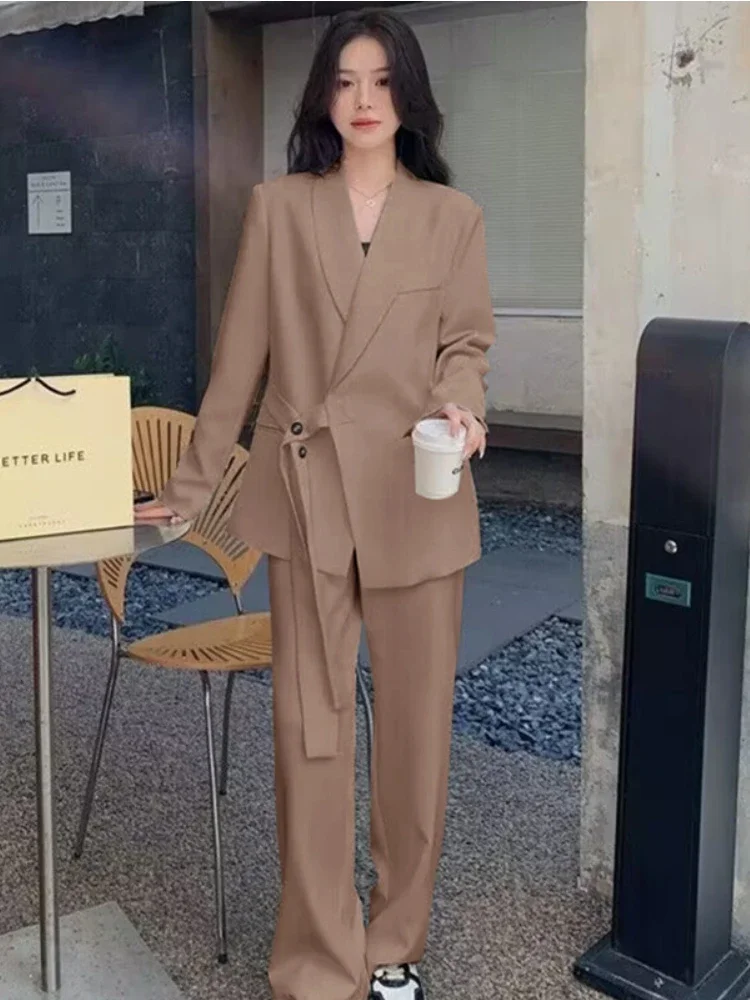 Женский комплект из 2 предметов. Элегантный весенне-осенний блейзер. офисный