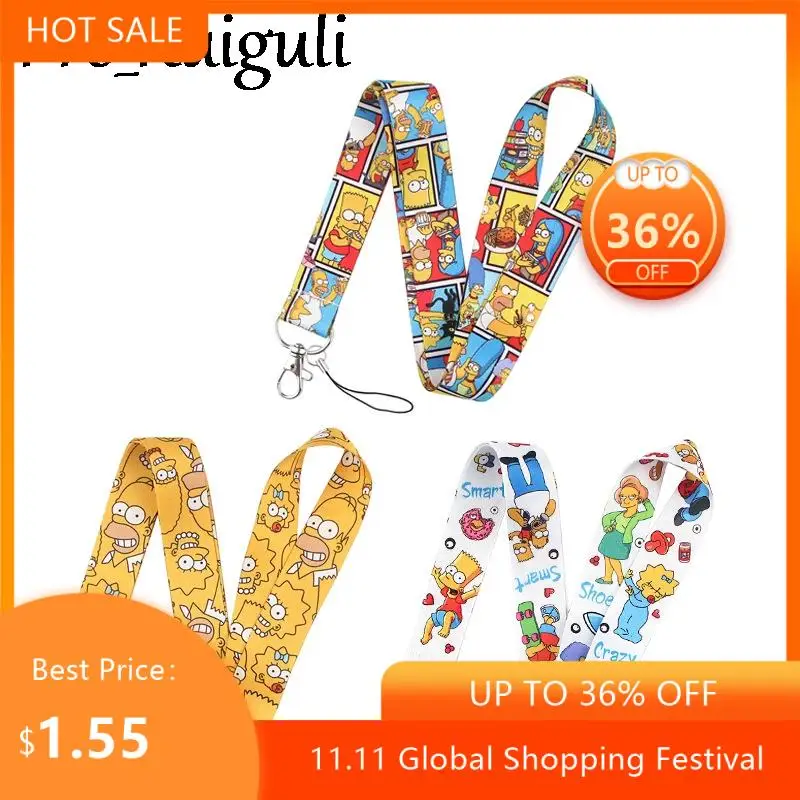 

Нашейный шнур для телефона ремешок для запястья с изображением забавных персонажей для ID-карты, шнур для ключей