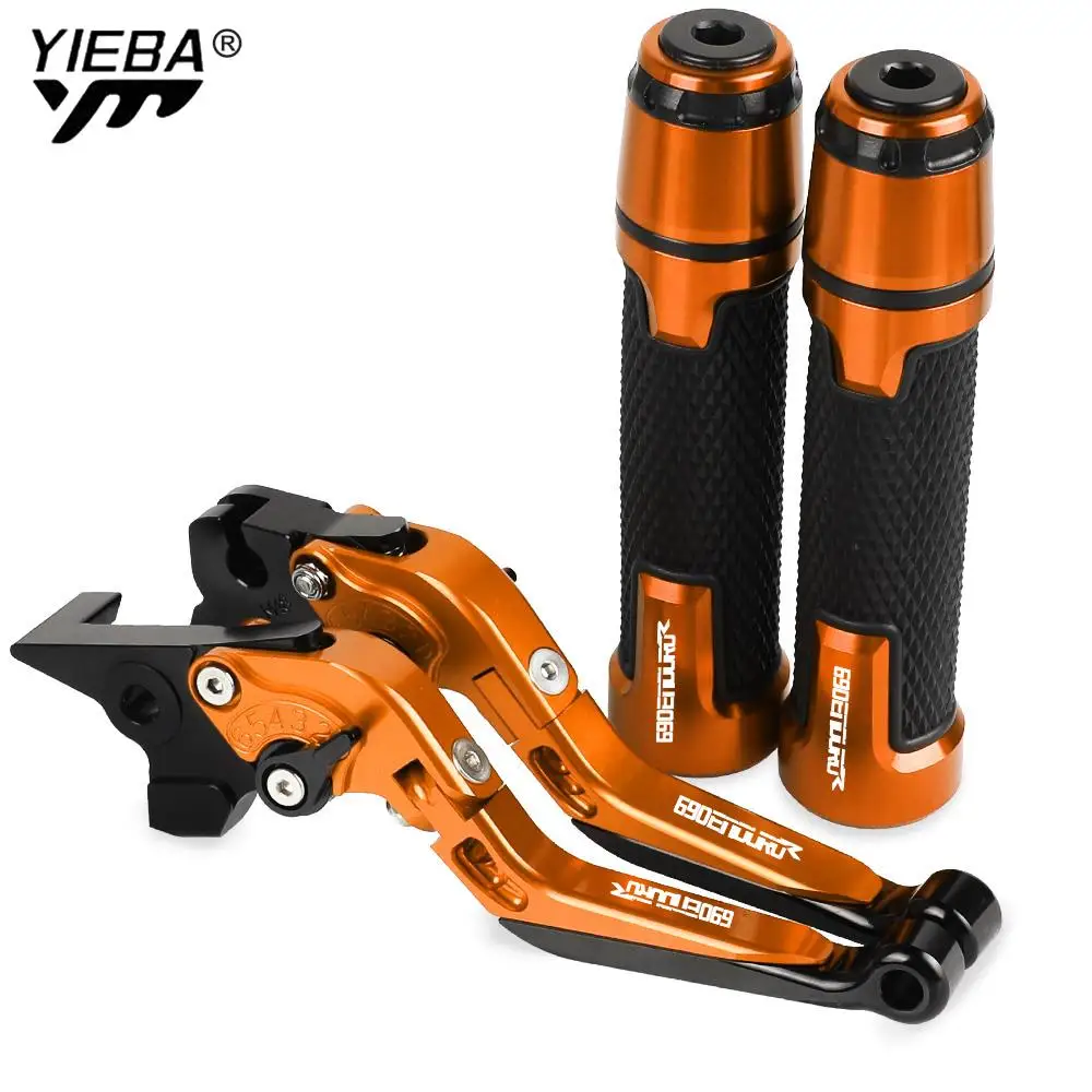 

690 Enduror Motorcycle CNC Brake Clutch Levers Handlebar Knobs Handle Hand Grip Ends FOR 690 Enduror 2014 2015 2016 2017