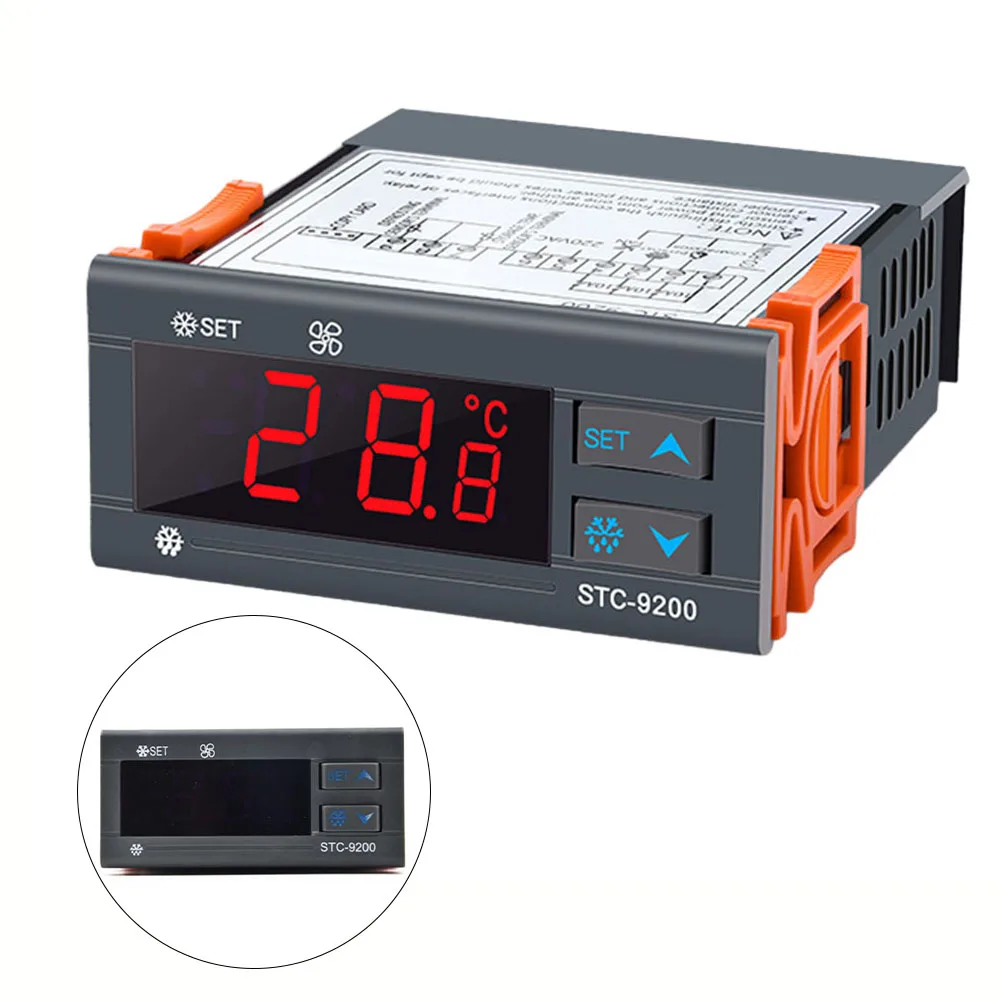 

STC-9200 Digital Thermostat Temperature Controller Thermometer Sensor Hygrometer Relay Thermoregulator 10A/250VAC