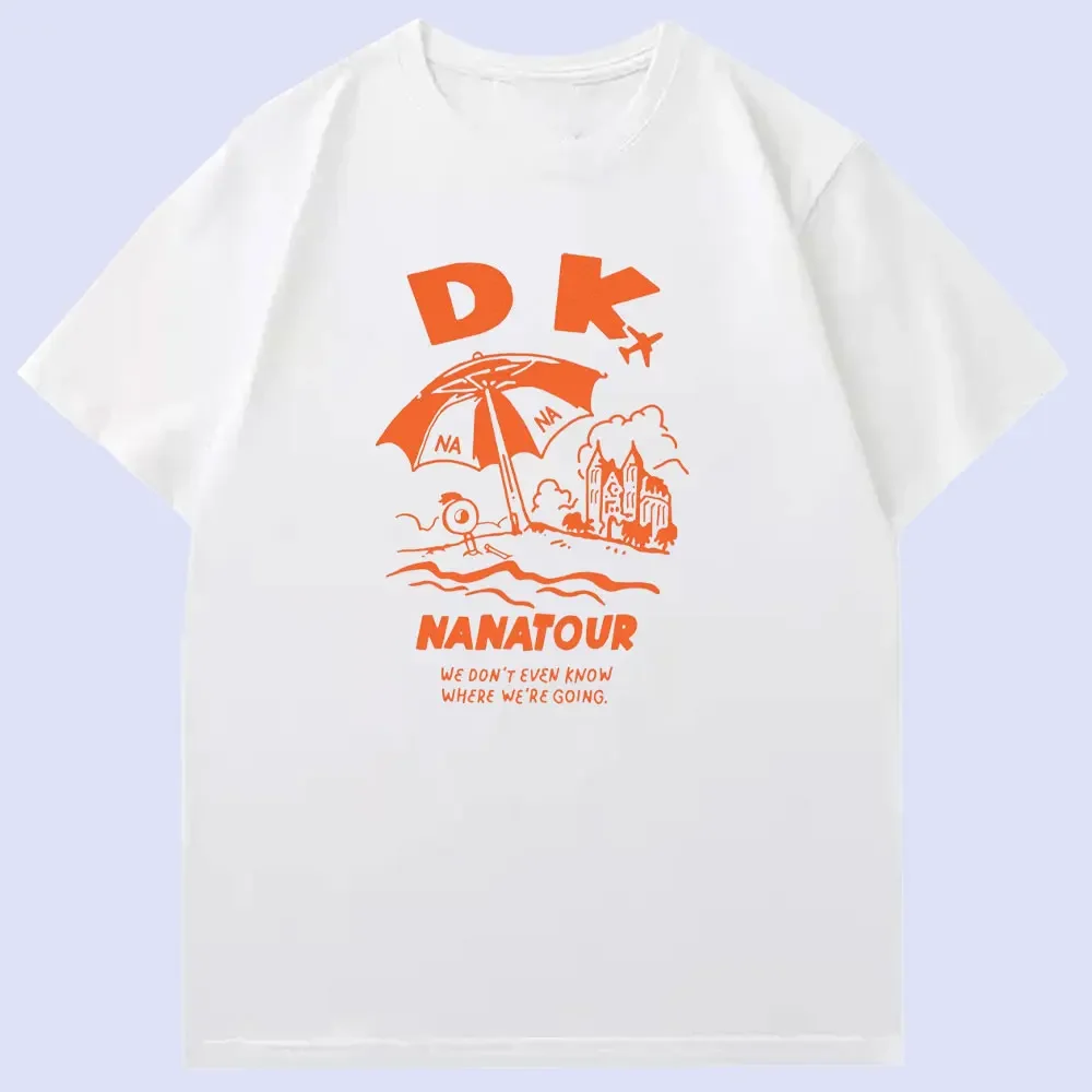 Корейские топы с круглым вырезом Nana Tour футболкой принтом Seventeen пляжные футболки