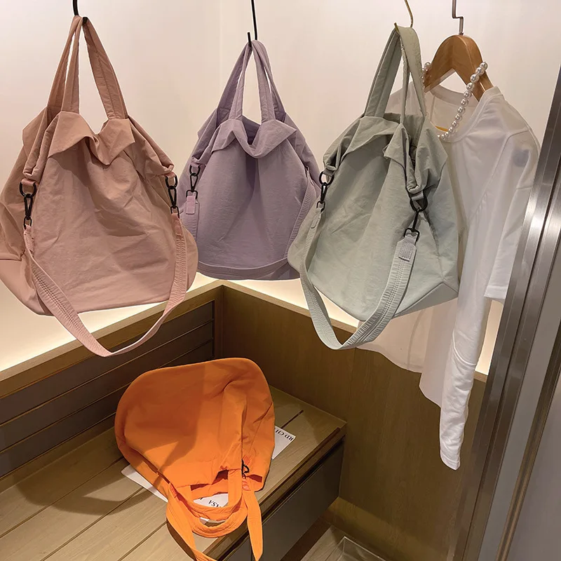 Новинка роскошная вместительная сумка-тоут через плечо из ткани Оксфорд для