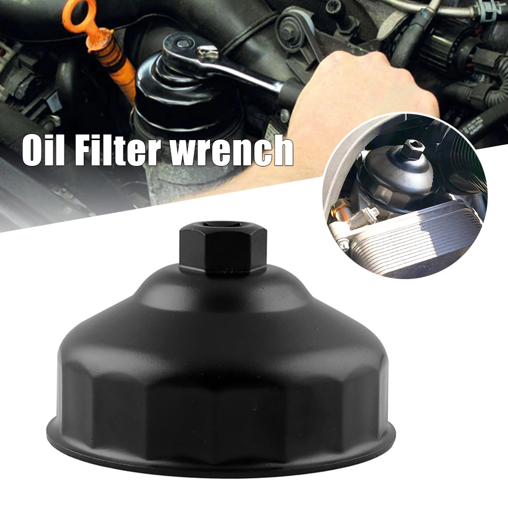 

86mm Aluminum Alloy Car Oil Filter Wrench 18 Flutes Oil Filter Cap Removal Socket Tool Filter Housing Cap Removal Tool For BMW