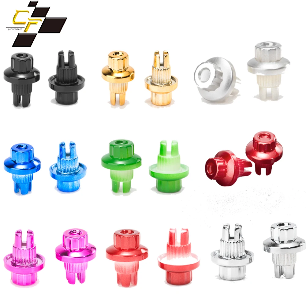 

100pcs Wheel Cap Lip Screw Bolt Tires For Universal Rim Nuts Cover Decoration Replacement Car Styling Tunning Parts ABS Plastic