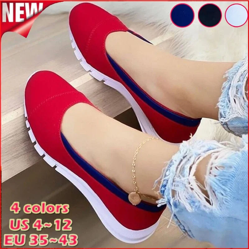 

Туфли женские на толстой подошве, дышащие однотонные, удобная повседневная обувь на танкетке, модные