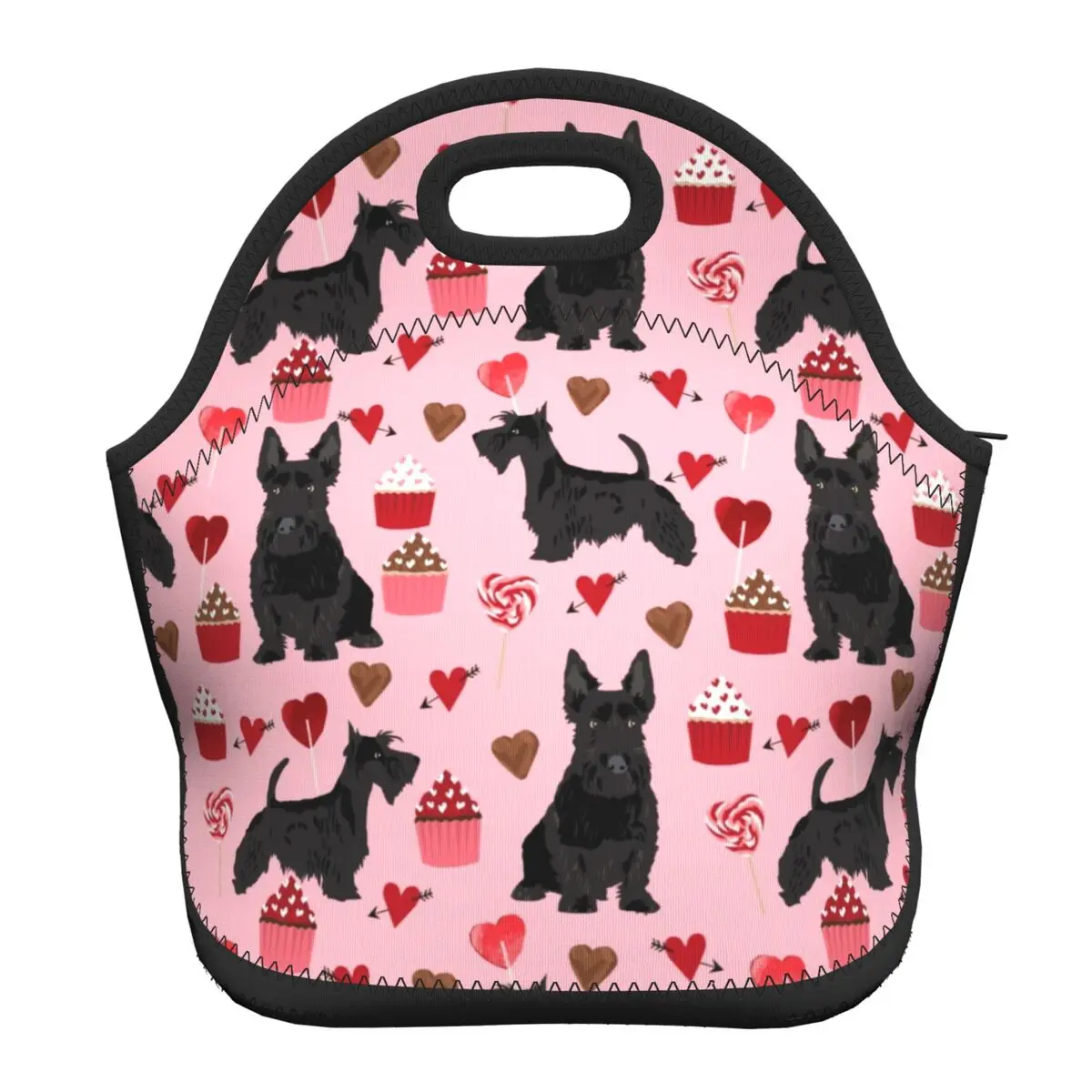 

Scottie Scottish Terrier Neoprene Insulated Lunch Bags for Women Kids Waterproof Cooler Thermal Lunch Box Office Picnic Travel