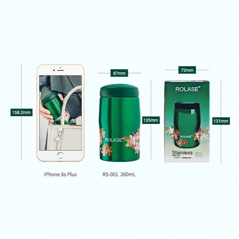 Портативная вакуумная мини-колба термос из нержавеющей стали 304 Экологически