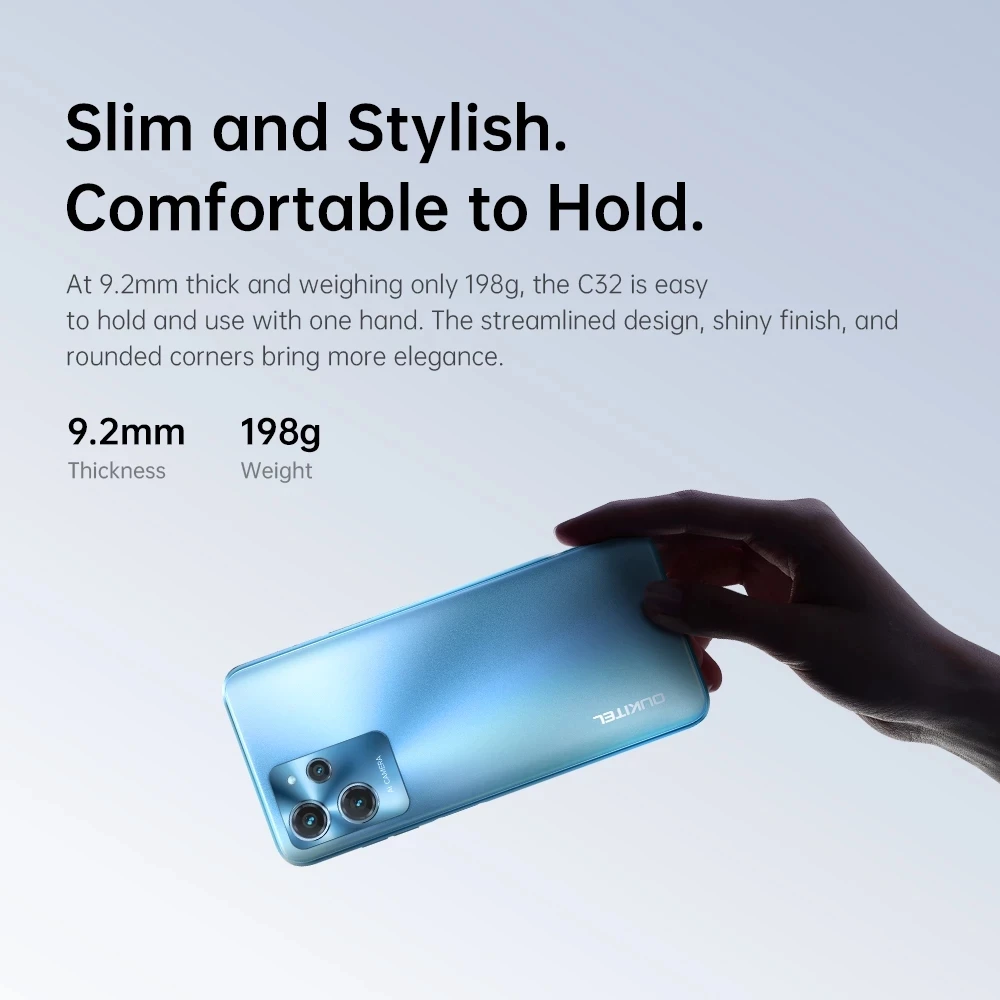 Oukitel C32 4G Dual SIM Smartphone 8GB +128GB 5150mAh Battery  Mobile Phone 6.517