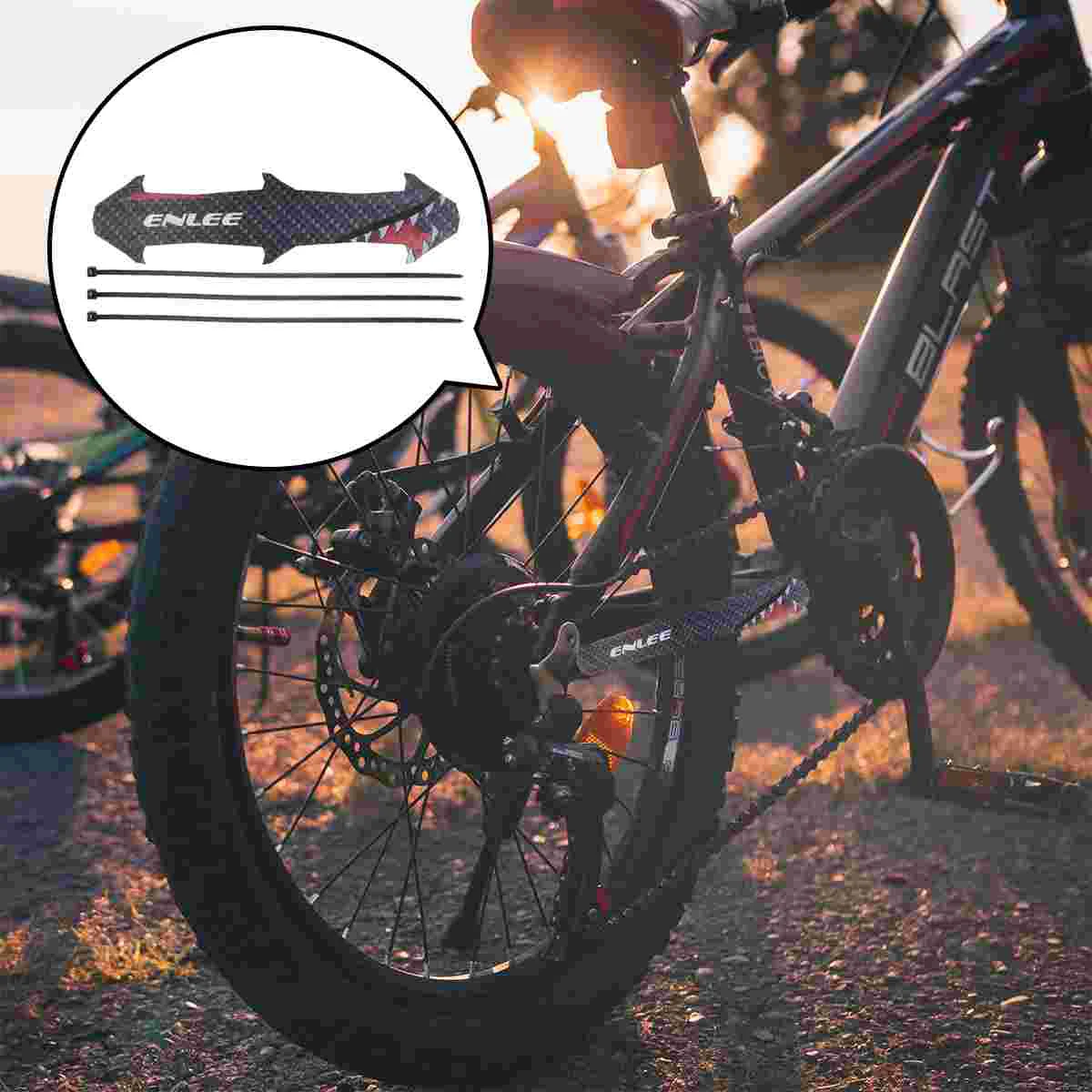 

2 Sets Chainstay Guard Frame Cover Mtb Chain Guard Chain Frame Protector Bike Frame Protection Stickers