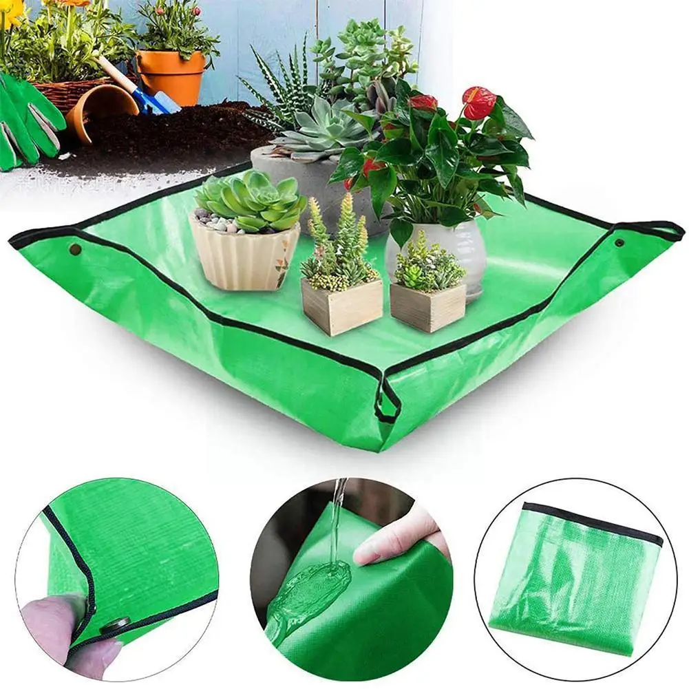 

68*68cm Planting Mat Pe Gardening Potting Mat Gardening Waterproof Foldable Reusable Pad Mats Flower Transplanting Gardenin W2i3