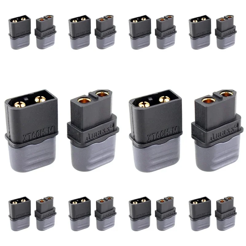 10 пара/лот Amass XT60H XT60H-F XT60 патроны разъемов с позолоченным штекером для батареи Lipo