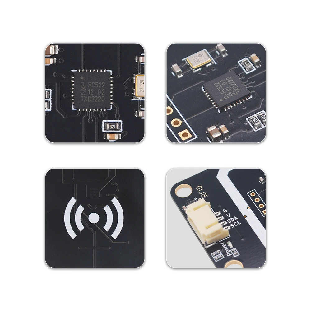 Модуль NFC RFID RC522 MFRC-522 PN532 RDM6300, комплекты S50 13.56 МГц 125 кГц с тегами, I2C, запись и чтение для ArduinoESP32Raspberry Pi (art.: 3920cff346ffa) - 3920cff346ffa